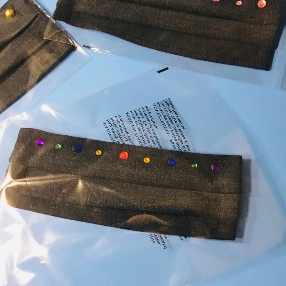😷ONLY TWO LEFT! DENIM BLING FACE MASKS
